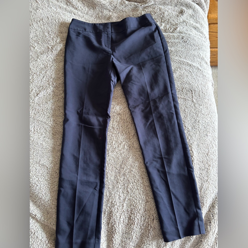Navy 00 Petite Ann Taylor Dress Pants